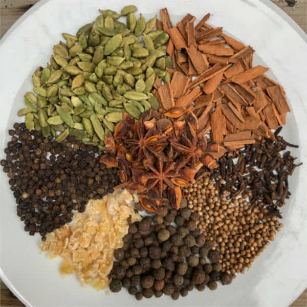 Spices in a plate